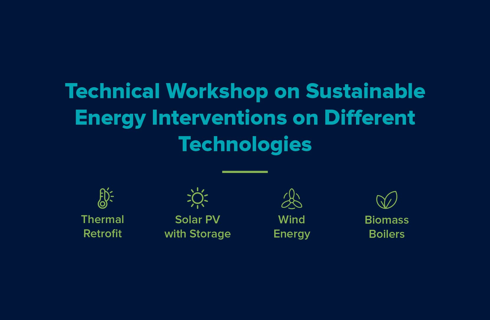 Sustainable Energy Interventions - 5 Day Technical Workshop
